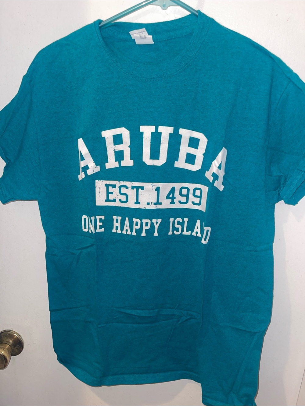 Aruba Teal Graphic Tee - One Happy Island
